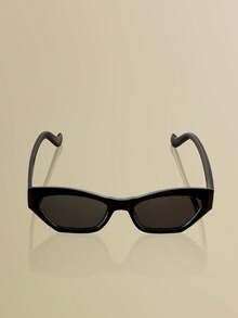 NobleVue 1pc Asymmetrical Large Frame Vintage Personalized Tinted Fashion Glasses, Fashion Accessory For Summer Holiday Beach - View 1