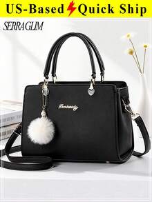 New Fashion Crossbody Bag Women's Elegant Business Shoulder Bag Large Capacity Square Tote Bag Mom Bag Dressy Handbags Purse Back To School Outfits - 彩色 - 查看 1