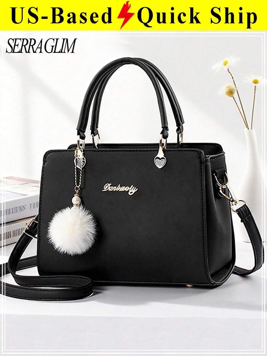 New Fashion Crossbody Bag Women's Elegant Business Shoulder Bag Large Capacity Square Tote Bag Mom Bag Dressy Handbags Purse Back To School Outfits - 彩色 - 查看 1