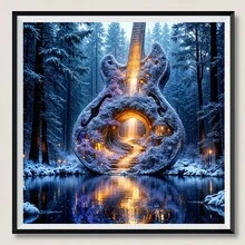 1件鑽石畫套裝，多種尺寸可選，5D全鑽圓鑽藝術套裝DIY，全鑽手工藝品，包裝，適合居家生活房間裝飾，家庭客廳、廚房、臥室牆面裝飾禮物，鑽石藝術套裝，放鬆與娛樂 - 圓鑽 - 查看 5
