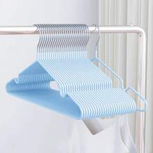 10/20/40/60/100pcs Non-Slip Coated Hangers, Warm Color Tones, Luxury Home Apparel Racks - Beige - View 14