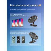 360° Rotating Strong Magnetic Phone Holder Car Air Vent Magnetic Mount Navigation Holder - Dark Grey - View 9