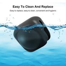 PULUZ Silicone Lens Protective Cover For Insta360 X4 / X4 Air / X5 Panoramic Camera (Color: Black) - View 6