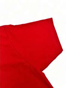 Playera Caballero de Cuello Redondo y Manga Corta – Diseño Gráfico Temático "HPC Polo: American Heritage" – 100% Algodón - Rojo - Ver 3