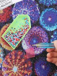 6pcs Diamond Painting Wax Pads, Includes 2pcs Diamond Painting Drills, DIY Art Embroidery Cross Stitch Tools - A - View 4