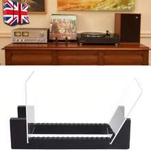 Acrylic Vinyl Record Storage Display Flip Rack Solid Wood Base LP Record Holder - View 6