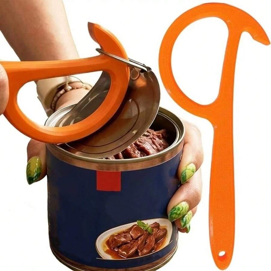 1PC 3D Printed Manual Can Opener Ergonomic Handle Plastic Jar Remover Effort-Saving Non-Slip Drink Bottle Opener Home Kitchen - Multicolor - View 1