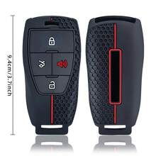 保護鑰匙圈鑰匙套 適用於 Baic X55 X35 X75 Ii 5 北京 Bj40 Bj80 U7 X7 汽車配件 矽膠鑰匙保護套 - black - 查看 6