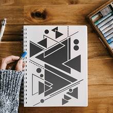 Large Size - Abstract Art Pattern Painting Stencil, Washable And Reusable, Suitable For Creative Design, DIY Crafts, Home Decor Design, Painting Design, Art Design, Craft Enthusiasts - A - View 8