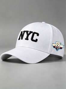 1件男女款 NYC 刺繡棒球帽,可調節設計,適合登山、旅行、防曬及戶外活動 - 多色 - 查看 13