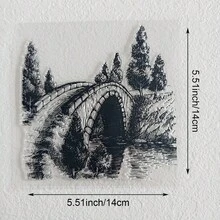 Clear Silicone Stamps Vintage Floral Background Scenery & Country Manor Bird Flower Patterns For DIY Junk Journal Scrapbook & Photo Album Crafts - Nature - View 31