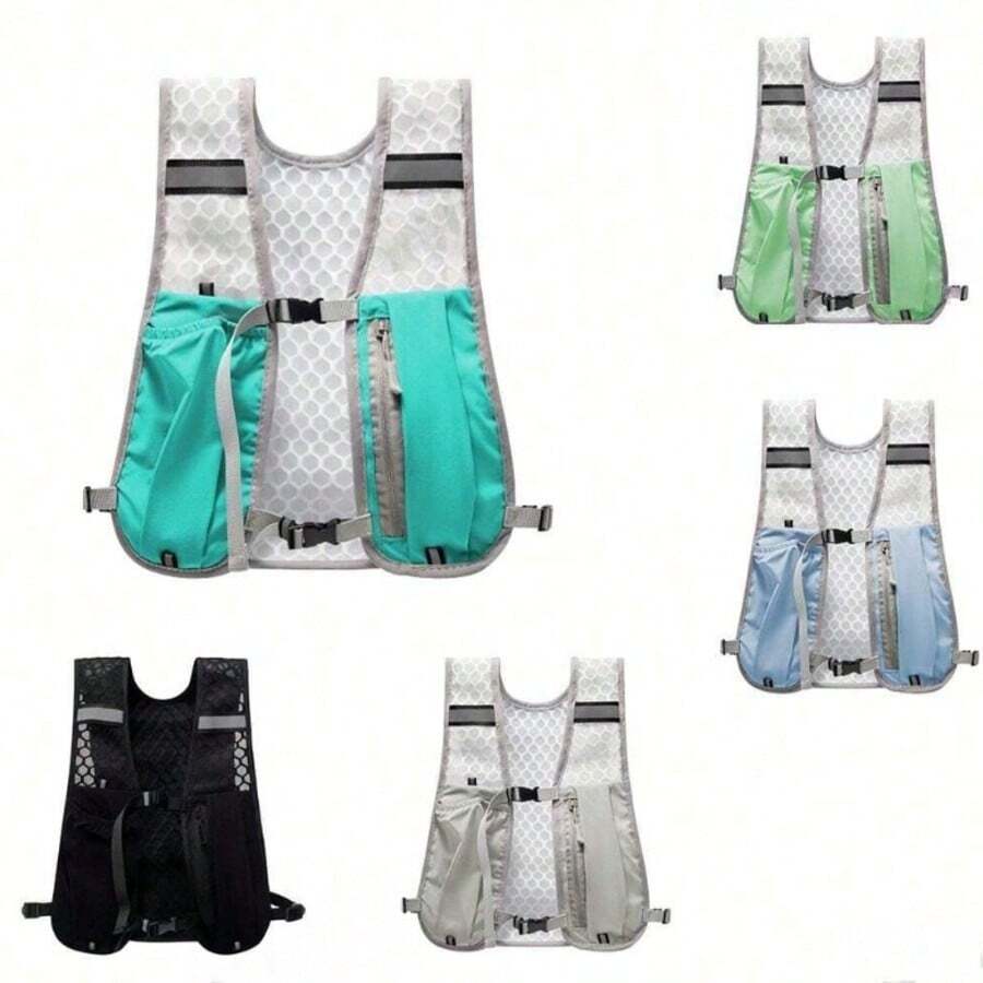 Lightweight Sports Backpack With Adjustable Shoulder Straps And Buckle Closure - Color Block Design, Suitable For Outdoor Running, Cycling, Trail Running, Includes Phone Pocket Vest, Hands-Free Portable Bag, Suitable For Various Lifestyles
