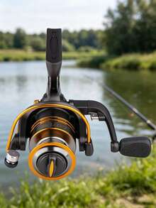 GOTURE 1pc High Strength Metal Wire Spool 6+1BB Series - Rust Resistant And Durable Rotating Fishing Reel( 4000 Series) - Multicolor - View 3