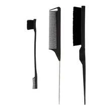 3-10 Pieces, Hair Braiding Tools, High Ponytail Comb, Side Comb, Hair Braiding Tool, Three-Tooth Comb, Hair Styling Tools. - 白色 - 查看 1