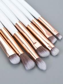 ronshadow 7pcs Eye Makeup Brush Set, Large Round Tip Blending Eyeshadow Brush + Angled Blade Brow Powder Brush, Multi-Functional Eye Makeup Detail Brush - Multicolor - View 7