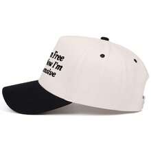 1pc Embroidered Baseball Cap, Street Cool Multi-Color Baseball Cap With A Visor - A - View 3