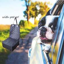 1PC Car Front Seat Covers, Waterproof Pet Car Seat Protector, Non-Slip Scratch-Proof Dog Seat Cover For Cars, Trucks, And SUVs - Black - View 9