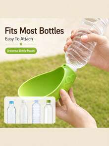 1pc Portable Outdoor Pet Water Bottle, Silicone Pet Water Cup And Dog Water Bottle, Travel-Friendly Pet Companion Cup Designed For Outdoor Activities, Universal Water Bottle For Cats And Dogs, Pet Summer Essential, Foldable And Convenient To Carry Pet Water Cup, Pet Water Bowl, Pet Travel Water Cup, Dog Water Bottle, Portable Outdoor Water Bottle, Dog Travel Cup, Pet Drinking Bottle - 1L - View 9