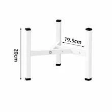 1 pieza Soporte ajustable y multifuncional para macetas de jardín, impermeable y a prueba de humedad, color negro - Negro - Ver 18