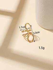 1/13pcs Exotic Hollow Carved Ring Set, Tree Of Life, Star, Flower Mixed Styles, Daily Outing Layered Wear Atmosphere Vintage Gold Hand Jewelry, Can Also Be Worn Individually. - Yellow Gold - View 4