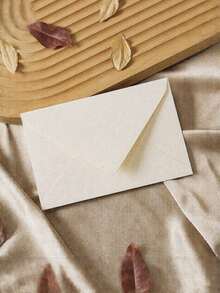 10/20pcs Minimalist Cashmere White Envelope Set, Includes Envelopes And Wax Seal Stamp Set, Minimalist Art Paper Invitation Cards, Postcard Envelopes, Suitable For Business Mailing Envelopes, Handwritten Greeting Envelopes - Milky White - View 7