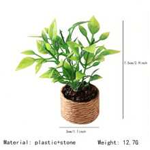 Miniature Orange Tree Green Plant Decoration, Dollhouse Mini Realistic Potted Plant, 1:12 Scale Miniature Model, Miniature Scene Prop, Photography Prop, Furniture Decor, Realistic Potted Plant - Multicolor - View 3