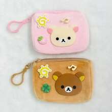 Cute Vintage Rilakkuma Cartoon Plush Coin Purse, Can Store Ear Hanging Decoration, Best Friend Pendant Keychain Card Holder, Cute Gift Decoration - View 2