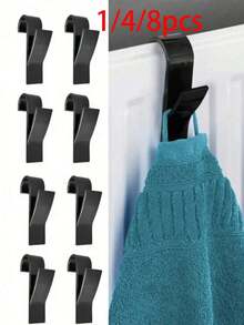 1/4/8 Pieces Of Bathroom Radiator Hooks, Heating Hooks, Bathroom Hooks, Clothing Hooks, Cylindrical Heating Clothing Hooks, Wall-Mounted Clothing Hooks For Bathroom Radiators, Suitable For Hanging Bathrobes, Clothes And Towels, In Random Colors - Multicolor - View 3