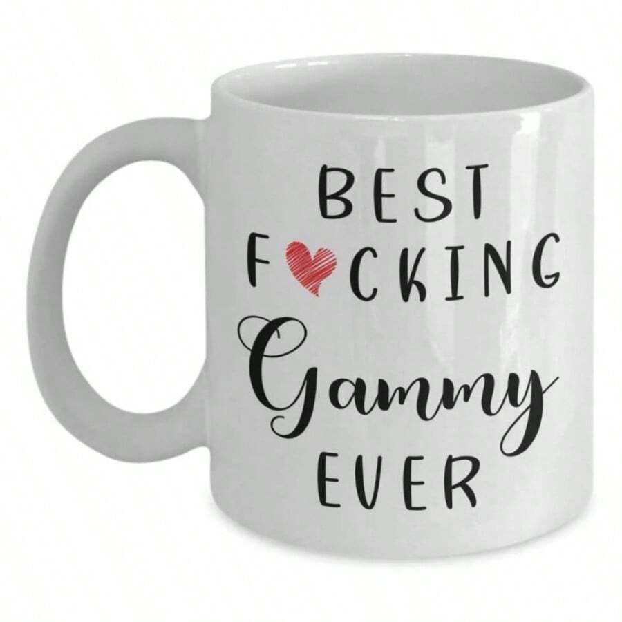 Divertida taza de caf gammy u2013 Best Gammy Ever Mug u2013 Taza de caf Gammy u2013 Best Gammy Ever 11 oz - Blanco - Ver 1