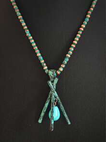 1pc Western Style Cross Triangle 3D Design Minimalist Pendant Necklace Unisex - Necklace - View 3