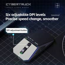 INPHIC YC-CYBER Mouse Gaming Nirkabel Tri-Mode, Saklar Mikro Senyap TTC, Desain Cyberpunk Fiksi Ilmiah, Pencahayaan RGB Dua Zona, Chip Gaming, DPI yang Dapat Diatur 6 Tingkat, Baterai 500mAh + Type-C + Indikator Baterai, Driver Khusus - View 11