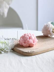 Ins Style Pink Rose Scented Handmade Candle, Romantic Vintage Design Smokeless Soy Wax, Suitable For Atmosphere Photography Props, Christmas Gift, Date Dinner, Home Tabletop Decor, Opening Ceremony Favor - Pink Series - View 14