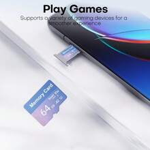 16GB,34GB,128GB,256GB High-Speed Flash Memory Storage Card. U3/C10 Storage TF Card, Suitable For Tablets, Cameras, Phones, Laptops, PCs - Blue-purple - View 6