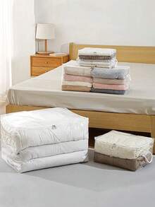 Large Capacity Sorting Storage Box, Bedding Storage Box, Clothing Storage Bag, Waterproof And Moisture-Proof Wardrobe Storage Box Bedroom Accessory - Spacious Dust-Proof Clothing And Bedding Sorting Box, Dust-Proof Transparent Bag Under-Bed Storage Space, Efficiently Manage Home And Dormitory Space, Apartment Essential - Multicolor - View 2