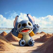 Miniso 迪士尼 Lilo & Stitch 毛絨冒險長毛盲盒，清晰面部印花，圓潤可愛臉龐，邊緣光滑無毛刺，不掉毛且耐褪色，吸睛桌面裝飾（1件隨機發貨） - 彩色 - 查看 3