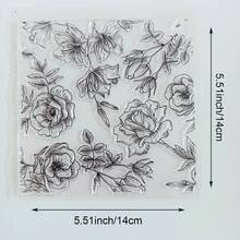 Clear Silicone Stamps Vintage Floral Background Scenery & Country Manor Bird Flower Patterns For DIY Junk Journal Scrapbook & Photo Album Crafts - Nature - View 39