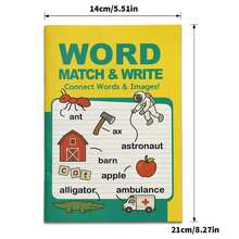 Word Matching Workbook Series, Connect Words And Pictures Through Matching Games, Build Vocabulary And Practice Spelling, Simple And Easy-To-Understand Exercises, Fun Learning Activities, Improve Focus And Word Recognition Ability. Back To School - Word 工作簿 - 查看 3