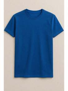 Original HPC POLO T-Shirt With Round Neck And Short Sleeves – Themed Graphic Design "HPC: London England Heritage" – 100% Cotton - 藍色 - 查看 4