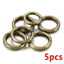 5pcs Alloy Spring Buckle Open Ring Carabiner Connector Round Ring Keychain For Handmade DIY Jewelry Accessories - 5pcs - View 17