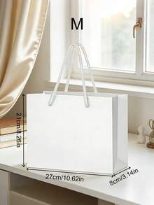1pc Customizable Text Gift Bag, Suitable For Weddings, Bridal Showers, Parties, Birthdays, Gift Wrapping, Jewelry Storage And Party Decorations. Customized Gift Bag - Multicolor - View 8