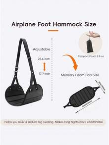 High-Speed Train & Airplane Travel Foot Hammock, Airplane Foot Hammock, Adjustable Foot Support Strap, Suitable For Long-Distance Flights - Multicolor - View 5
