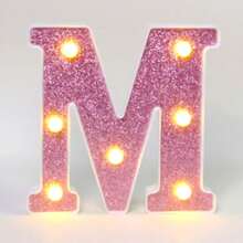 16cm 白色發光 A-Z LED 字母燈,電池供電,臥室裝飾字母夜燈,婚禮裝飾,生日派對裝飾,女孩房/兒童房裝飾字母燈,節日居家酒吧裝飾字母燈,字母燈 - 深粉紅色 - 查看 28