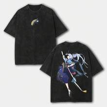 Camiseta Ayaka , Camiseta Unisex de Algodón Ultra Lavado, Suéter, Sudadera con Capucha, Camiseta de Juego FPS, Regalo para Fanáticos de Juegos, Ropa Urbana - Negro - Ver 1