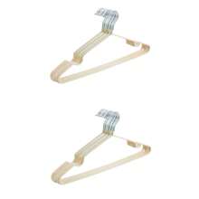 10/20/40/60/100pcs Non-Slip Coated Hangers, Warm Color Tones, Luxury Home Apparel Racks - Beige - View 19
