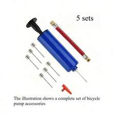 10pcs Portable Mini Manual Air Pump Inflation Set With Needle, Suitable For Soccer, Basketball, Volleyball And Other Ball Sports - Multicolor - View 16
