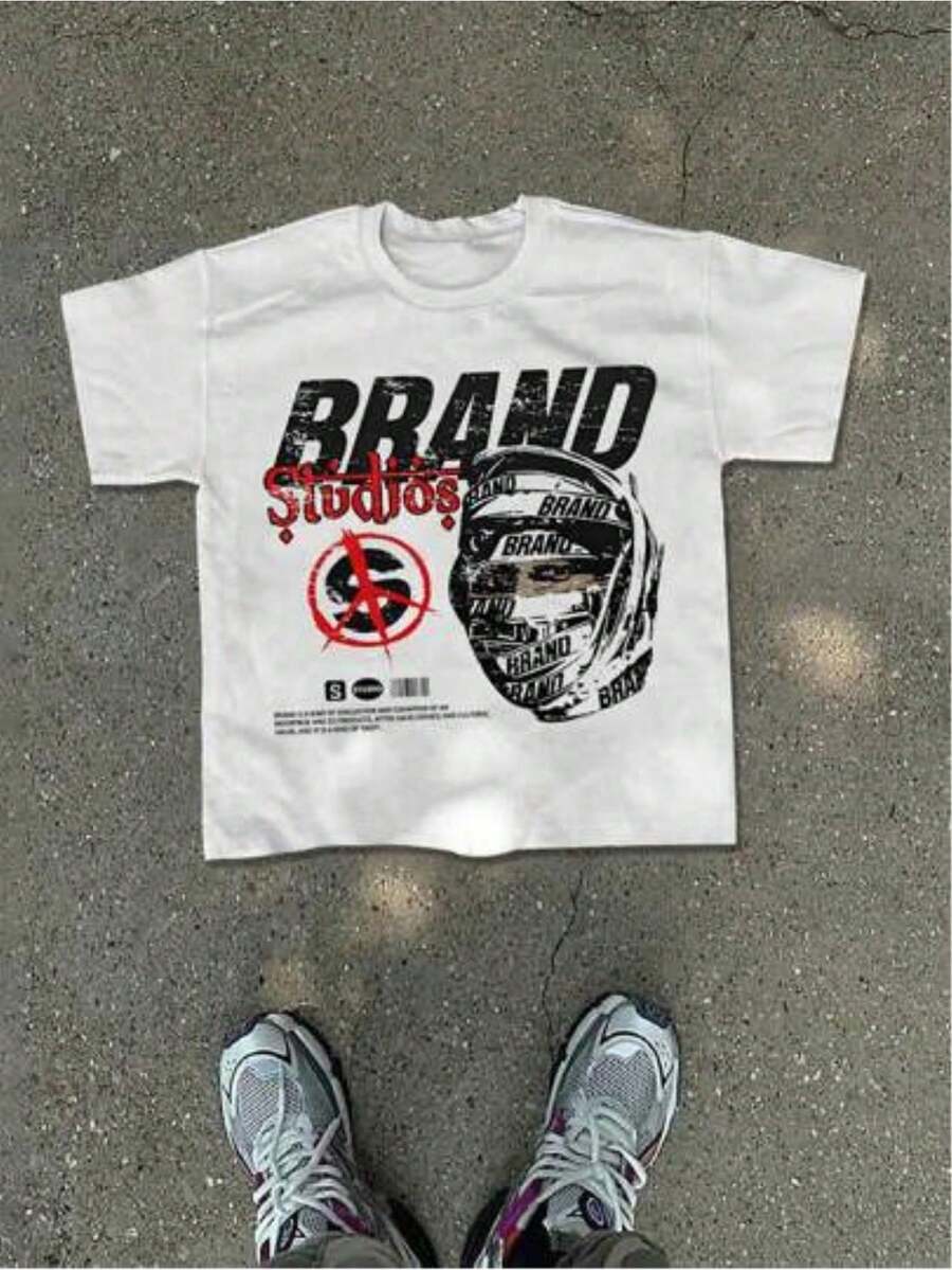 Camisetas de hombre, ropa de verano para hombre, tops estilo y2k - Blanco - Ver 1