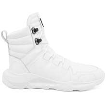 Men's Leather Sneakers Ranclafe 7033 Mid-Top Casual Gym Training Urban Comfortable - Putih - View 13