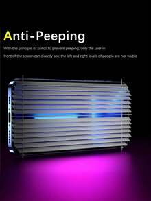 4pcs Purple Light Anti-Peep Glass Screen Protector Anti-Blue Light Privacy Protection Compatible With Phone 11/12/13/14promax/15Pro Max/16/16 Plus/16 Pro/16 Pro Max/16e/17/17 Air/17 Pro/17 Pro Max - Purple - View 5