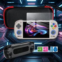 حقيبة تخزين وحمل وجيب & غطاء حماية شفاف ناعم من TPU + مجموعة فيلم حماية الشاشة المقسى ل- Retroid Pocket 6 - مشاهدة 8