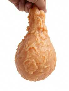 Realistic Giant Chicken Leg Stress Relief Squeeze Toy, Slow Rebound Squishy Block, Durable, Suitable For Students/Teenagers/Adults, Ideal Holiday Surprise Stress Relief Gift, Holiday/Birthday Gift, Halloween Gift, Christmas Gift, Christmas Eve Gift - Multicolor - View 7